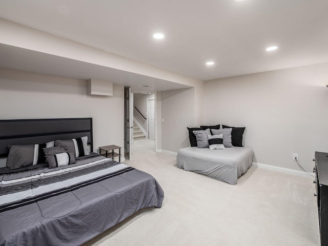 593 Summer Tree Loop, Marysville, OH 43040 - carpeted bedroom with baseboards and recessed lighting