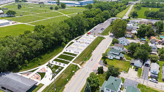 4469 Lancaster Ave, Columbus, OH 43207 - aerial view of property and surrounding area featuring nearby suburban area