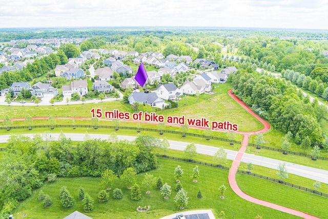 10641 Arrowwood Dr, Plain City, OH 43064 - aerial perspective of suburban area