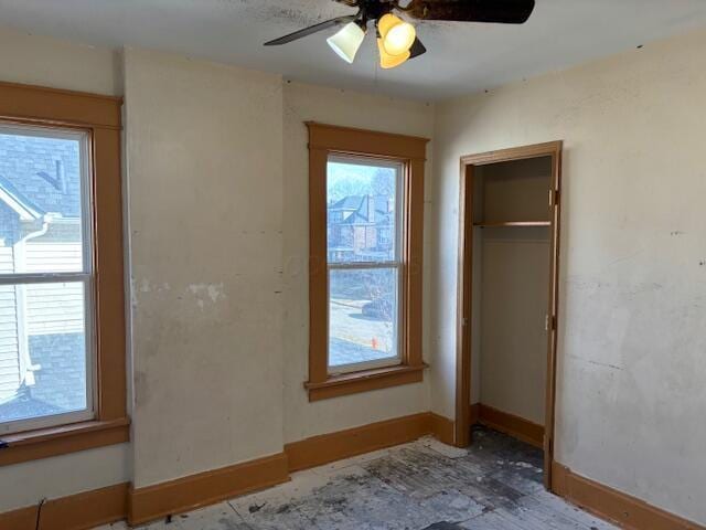 411 Berkeley Rd, Columbus, OH 43205 - unfurnished bedroom featuring baseboards and a ceiling fan