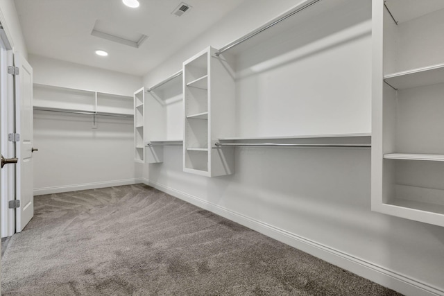 7578 Hastings St, Pickerington, OH 43147 - walk in closet featuring attic access and carpet