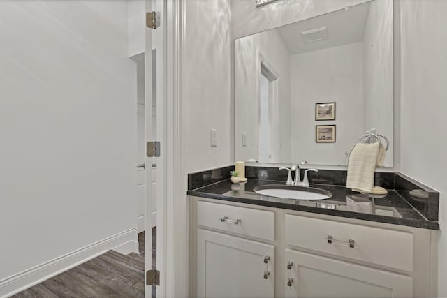 7578 Hastings St, Pickerington, OH 43147 - bathroom with vanity and wood finished floors