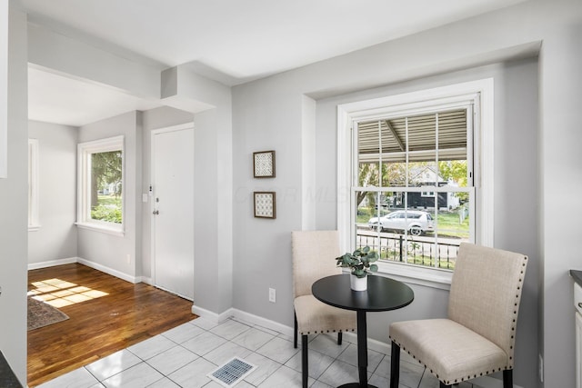1052 Geers Ave, Columbus, OH 43206 - dining area featuring baseboards and light wood-style floors