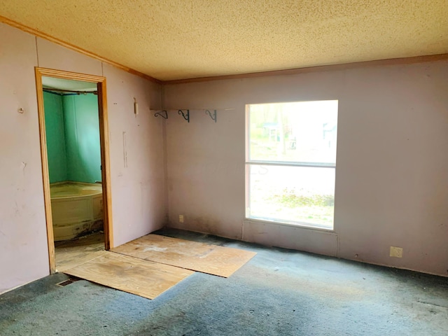 12047 Beech Trl, Hillsboro, OH 45133 - carpeted spare room with a textured ceiling
