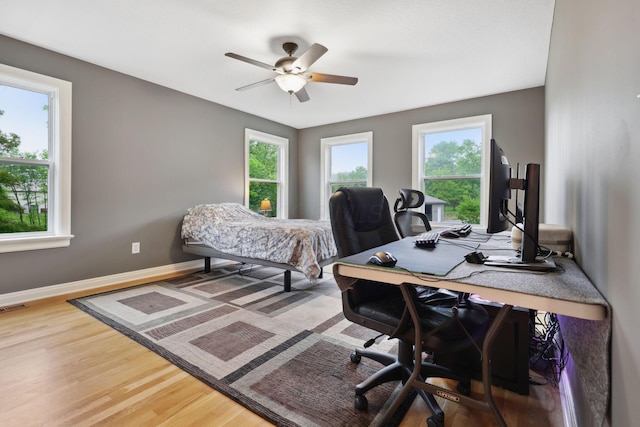 7700 State Route 61, Sunbury, OH 43074 - office space featuring healthy amount of natural light, baseboards, and wood finished floors
