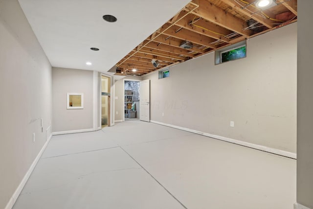 7700 State Route 61, Sunbury, OH 43074 - finished below grade area with baseboards and recessed lighting
