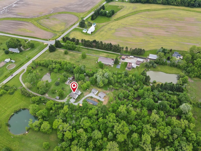 7700 State Route 61, Sunbury, OH 43074 - drone / aerial view of a nearby body of water and a tree filled landscape