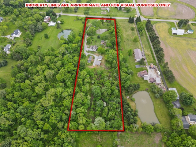 7700 State Route 61, Sunbury, OH 43074 - view of property location with a nearby body of water and property parcel outlined