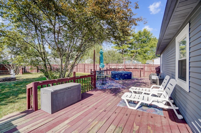8448 Blue Lake Ave, Galloway, OH 43119 - view of wooden terrace