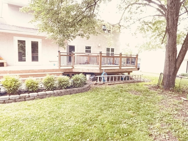 460 Blandings Ct, Worthington, OH 43085 - rear view of house with a deck and stucco siding
