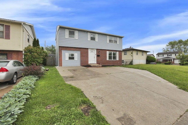 1465 Zenner Dr, Columbus, OH 43207 - colonial inspired home with brick siding, driveway, and a front lawn