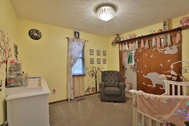 4359 Shire Cove Rd, Hilliard, OH 43026 - carpeted bedroom featuring a textured ceiling and baseboards