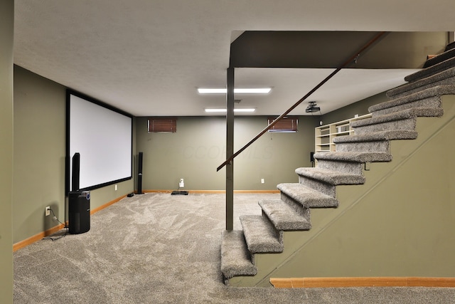 4359 Shire Cove Rd, Hilliard, OH 43026 - carpeted cinema room featuring baseboards