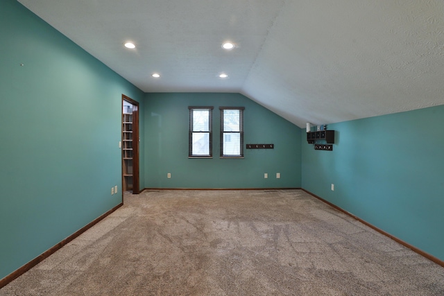 4359 Shire Cove Rd, Hilliard, OH 43026 - bonus room with lofted ceiling, carpet floors, and recessed lighting