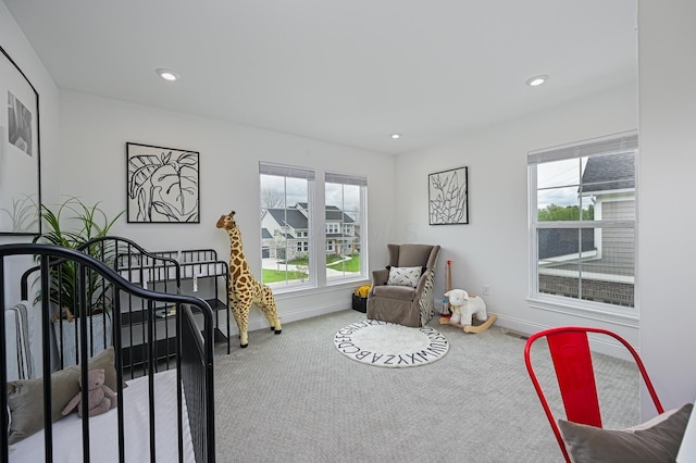 2733 Sycamore Trce, Hilliard, OH 43026 - bedroom featuring carpet floors, baseboards, and recessed lighting
