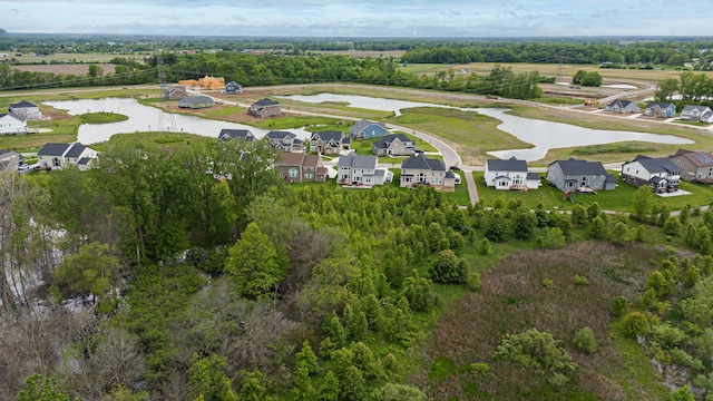2733 Sycamore Trce, Hilliard, OH 43026 - aerial overview of property's location with a large body of water, a tree filled landscape, and nearby suburban area