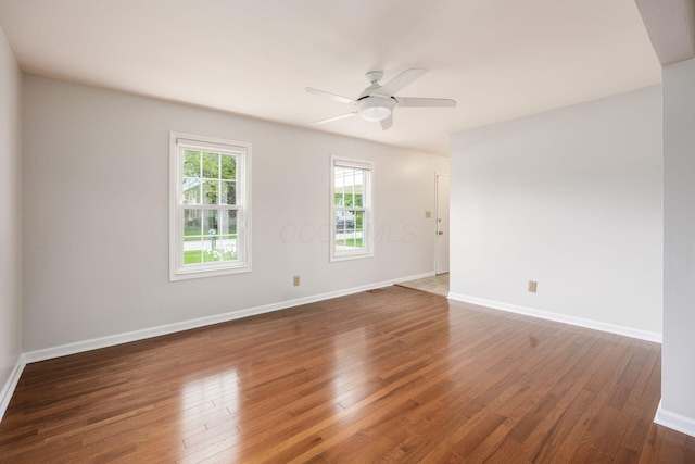 1609 Slade Ave, Columbus, OH 43235 - unfurnished room featuring wood finished floors, ceiling fan, and baseboards