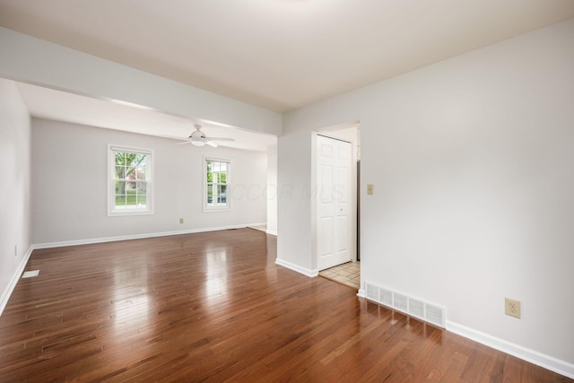1609 Slade Ave, Columbus, OH 43235 - unfurnished room featuring wood finished floors, baseboards, and a ceiling fan