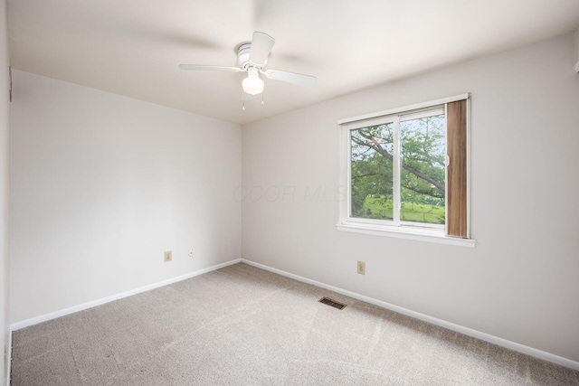 1609 Slade Ave, Columbus, OH 43235 - carpeted empty room with baseboards and a ceiling fan