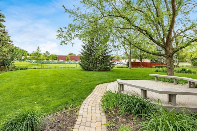 1609 Slade Ave, Columbus, OH 43235 - view of yard with a wooden deck