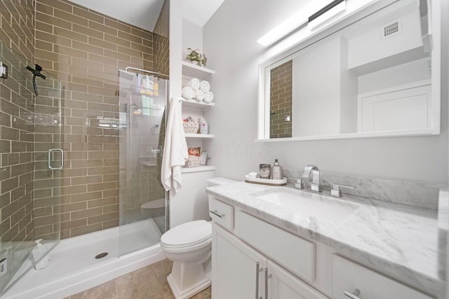 825 N 4th St Unit 406, Columbus, OH 43215 - full bath featuring vanity, a stall shower, and toilet