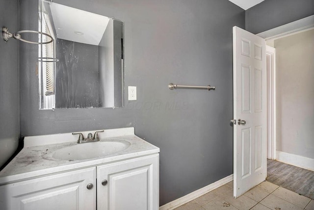 3102 Lehman Rd, Cincinnati, OH 45204 - bathroom with vanity, tile patterned floors, and baseboards