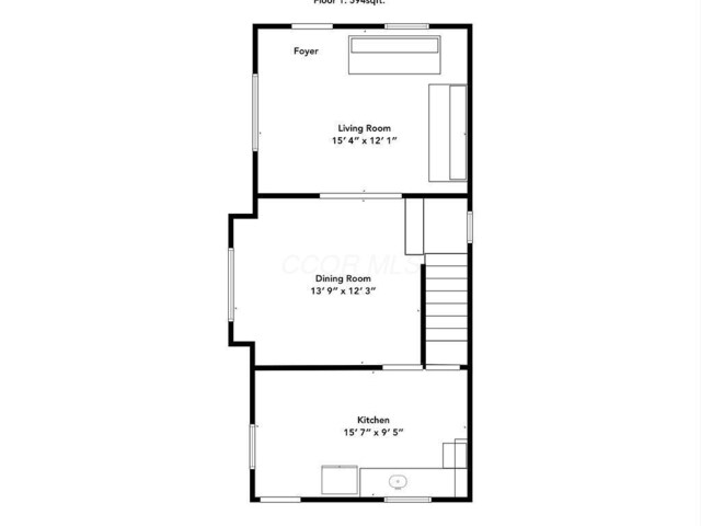 3102 Lehman Rd, Cincinnati, OH 45204 - floor plan / room layout