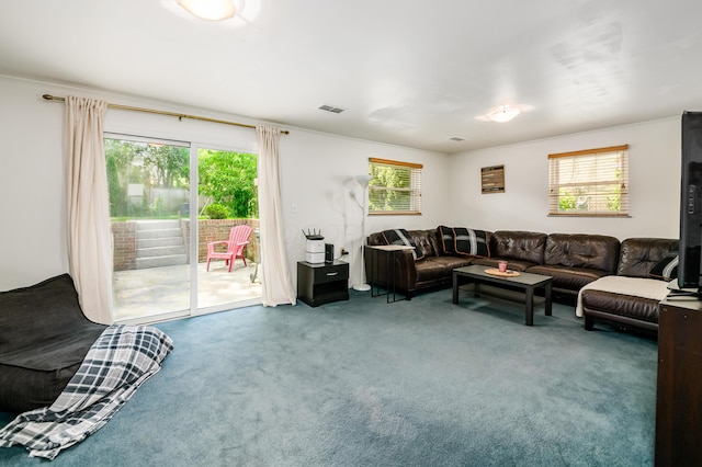 2175 Ridgeview Rd, Upper Arlington, OH 43221 - living area with carpet flooring and plenty of natural light