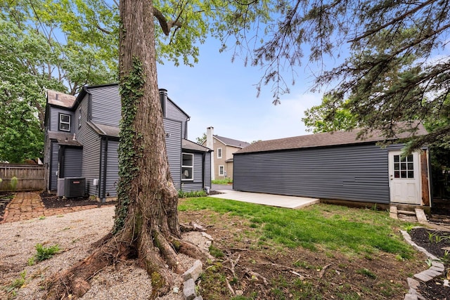 2583 Wexford Rd, Columbus, OH 43221 - view of yard with a patio, central AC unit, and entry steps