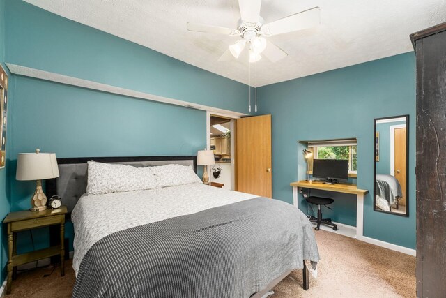 796 Mulberry Dr, Columbus, OH 43235 - carpeted bedroom featuring baseboards and a ceiling fan
