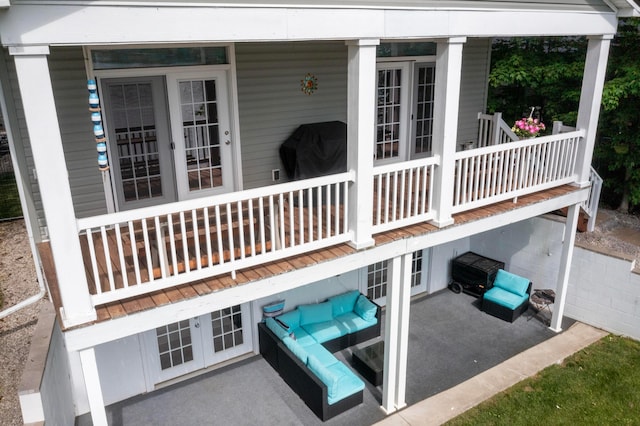 7326 State Route 19 Unit 9, Lot 297, Mount Gilead, OH 43338 - view of patio / terrace with french doors