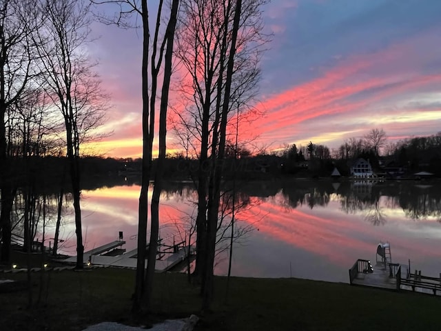 7326 State Route 19 Unit 9, Lot 297, Mount Gilead, OH 43338 - water view with a dock