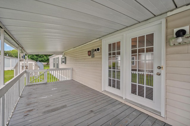 8 Winter Pine Dr, Delaware, OH 43015 - wooden terrace featuring an outbuilding