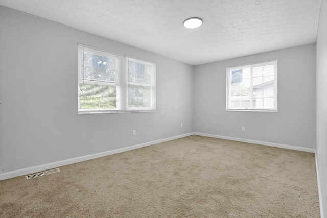 2505 Burgandy Ln Unit C, Columbus, OH 43232 - empty room featuring a textured ceiling, carpet floors, and baseboards