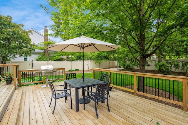 5584 Tangarey Ct, Columbus, OH 43235 - deck with outdoor dining area