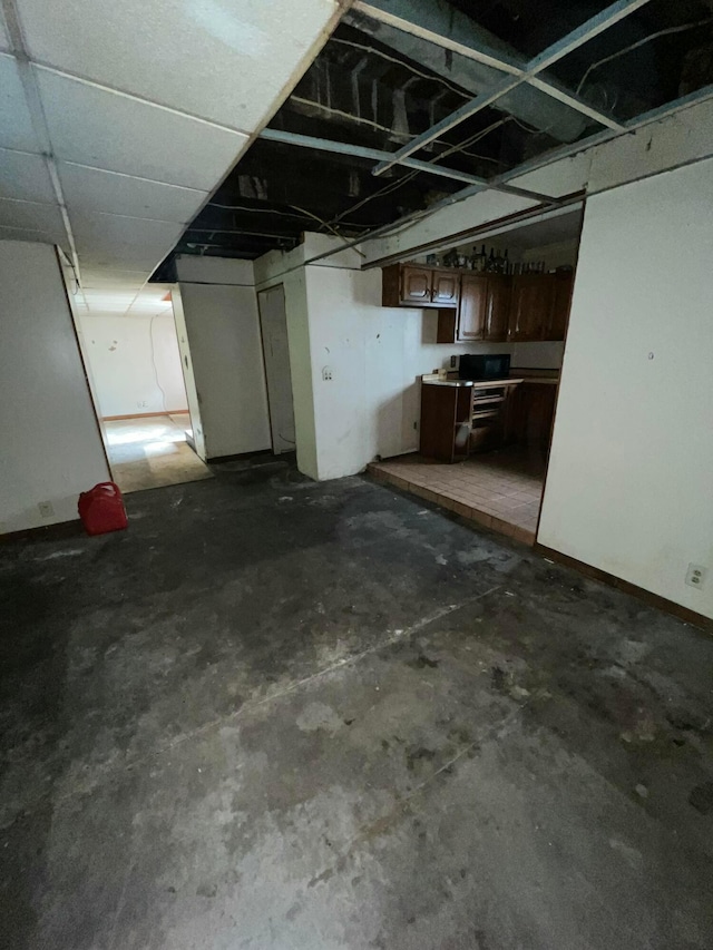 527 N 15th St, Coshocton, OH 43812 - view of unfinished basement