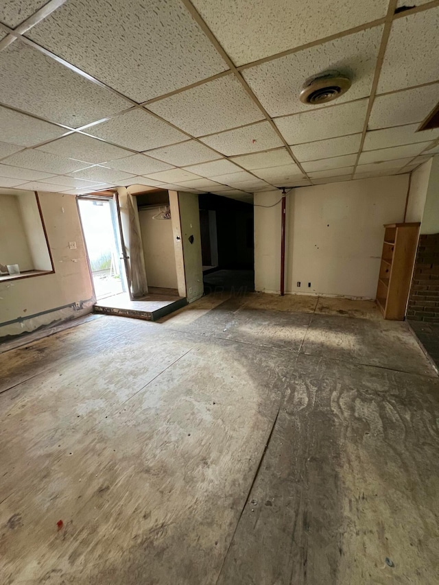 527 N 15th St, Coshocton, OH 43812 - empty room featuring a drop ceiling