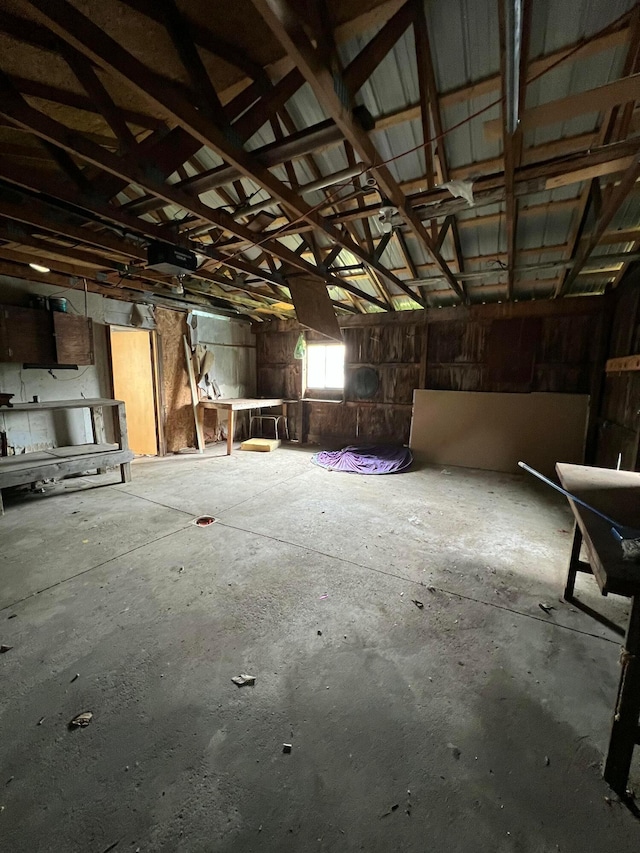 527 N 15th St, Coshocton, OH 43812 - miscellaneous room with a garage