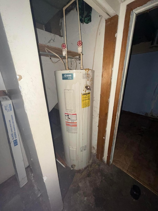 527 N 15th St, Coshocton, OH 43812 - utility room with water heater