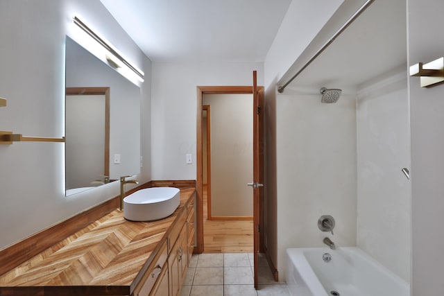 465 W Schrock Rd, Westerville, OH 43081 - full bathroom featuring vanity, tub / shower combination, and tile patterned floors