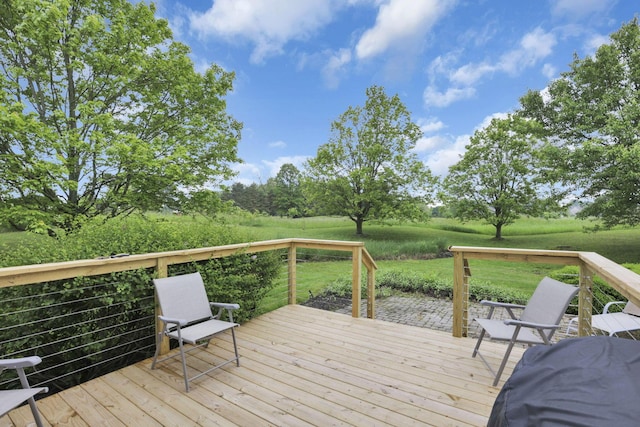 8708 Belworth Sq, New Albany, OH 43054 - wooden terrace featuring a yard