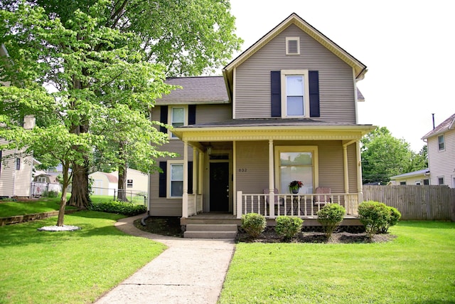 632 E 5th Ave, Lancaster, OH 43130 - traditional home with covered porch