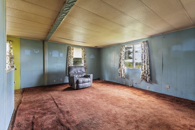 11095 High Point Rd, Thornville, OH 43076 - sitting room with carpet and wood walls