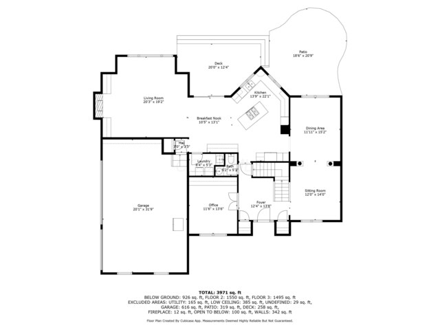 2655 Aikin Cir S, Lewis Center, OH 43035 - view of floor plan / room layout