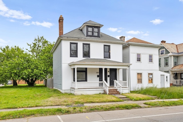 429 S Champion Ave, Columbus, OH 43205 - american foursquare style home featuring covered porch and a chimney