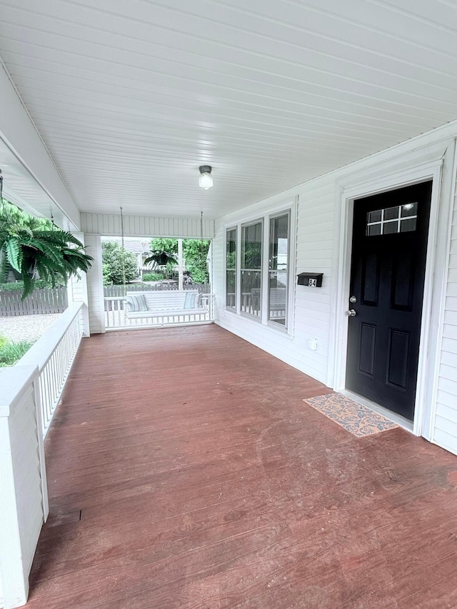 84 E 5th St, London, OH 43140 - view of wooden porch