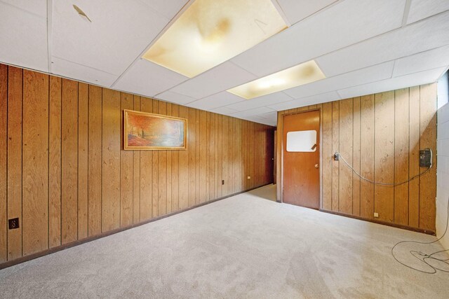 299 Sherwood Downs S, Newark, OH 43055 - finished basement with wood walls and carpet flooring
