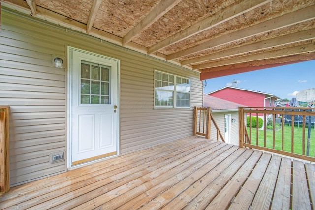 299 Sherwood Downs S, Newark, OH 43055 - wooden deck featuring a yard