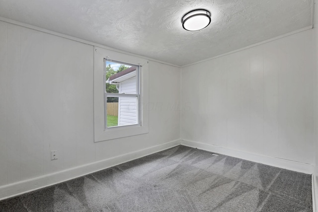 663 E Mound St, Circleville, OH 43113 - empty room featuring a textured ceiling, carpet flooring, and baseboards