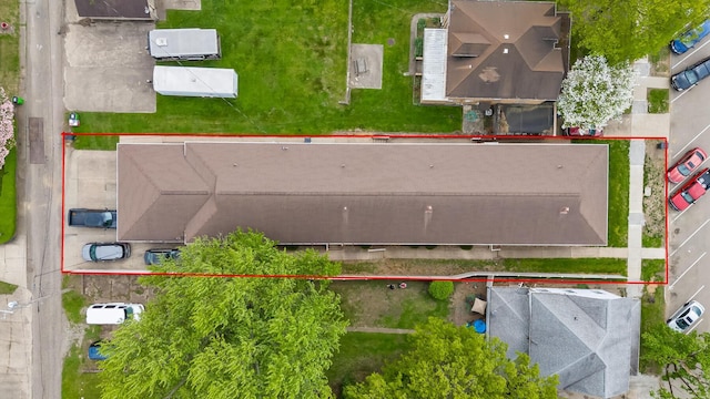 320 N 3rd St, Coshocton, OH 43812 - aerial overview of property's location featuring property parcel outlined